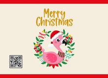 Load image into Gallery viewer, Christmas Flamingo printed chip bag wrappers
